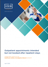 Outpatient appointments intended but not booked after inpatient stays
